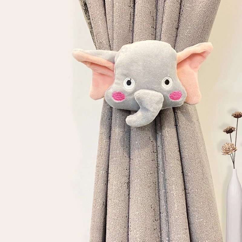 

D0AD занавеска-занавеска с рисунком куклы из мультфильма с ремешком на резинке