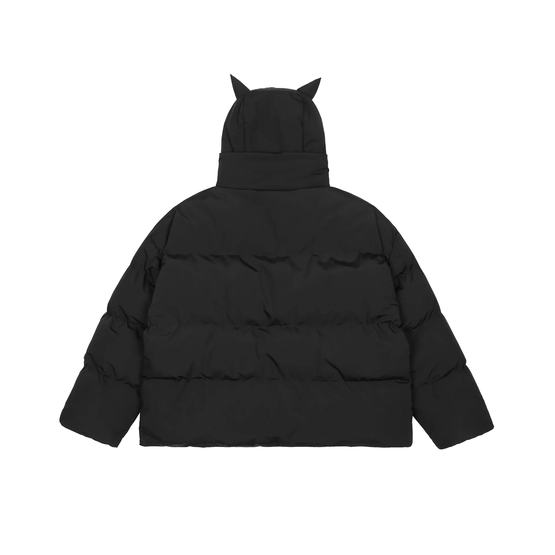 Winter New Style Street Masked Neckline Solid Color Hooded Bread Jacket Warm Men's Winter Thickened Cotton Jacket Couple