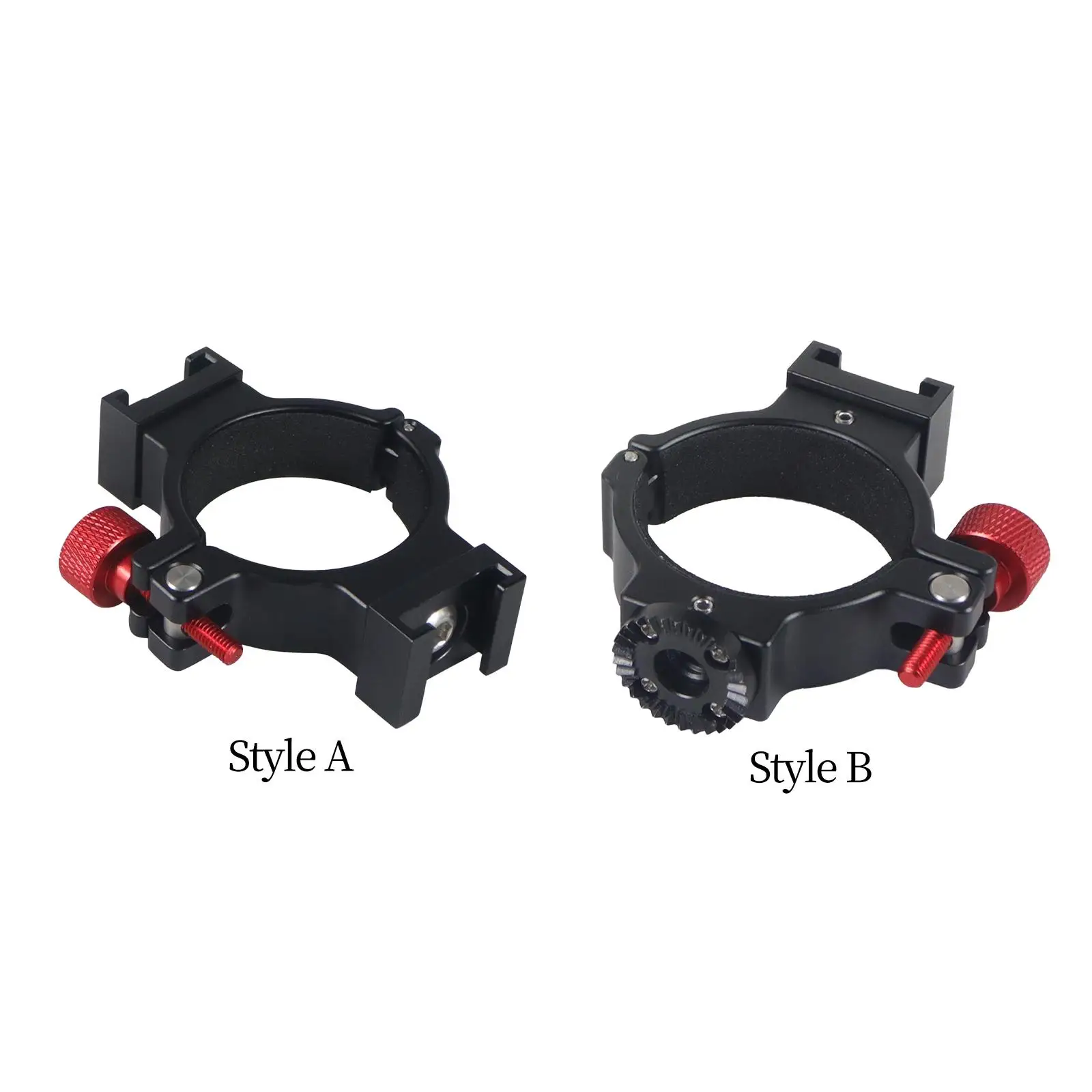 

O Ring Clamp Adapter Anti Scratch Gimbal Mic Mount 1/4" Thread for Mobile 5 Microphone Light Accessory LED