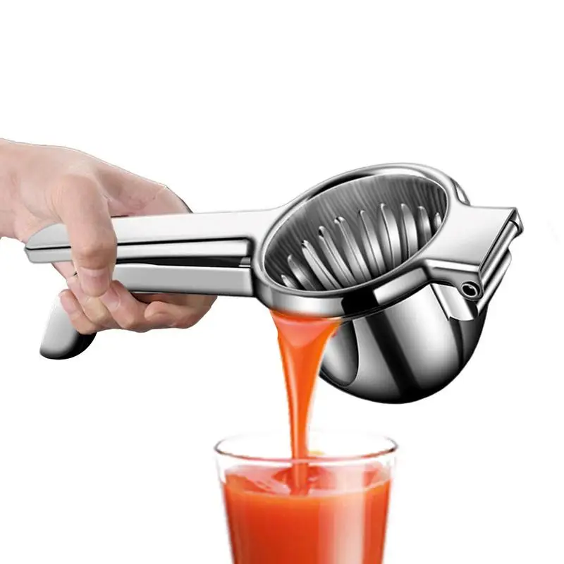 

Lemon Squeezer Stainless Steel 600ml Large Capacity Stainless Steel Citrus Juicer Portable Heavy Duty Squeezer Bowl With