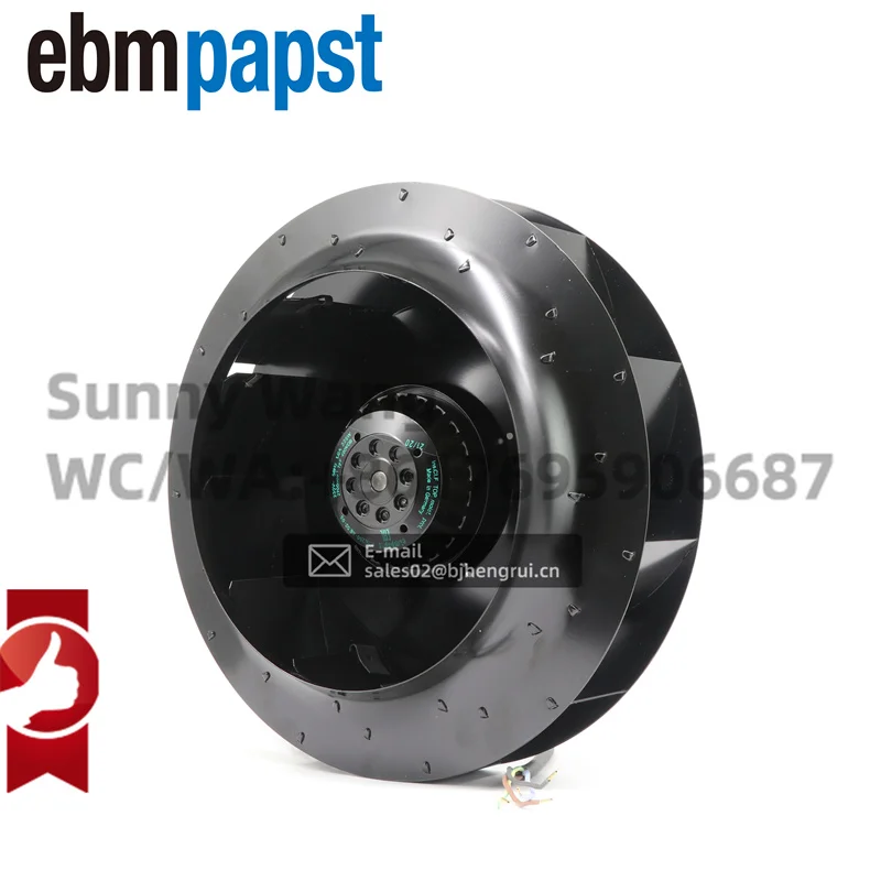 Фото ebmpapst R2E280-AE52-05 230 В переменного тока 1,0 А 225 Вт R2E280-AE52-26 Вентилятор FFU Фильтр-блок Центробежный охлаждающий вентилятор №3