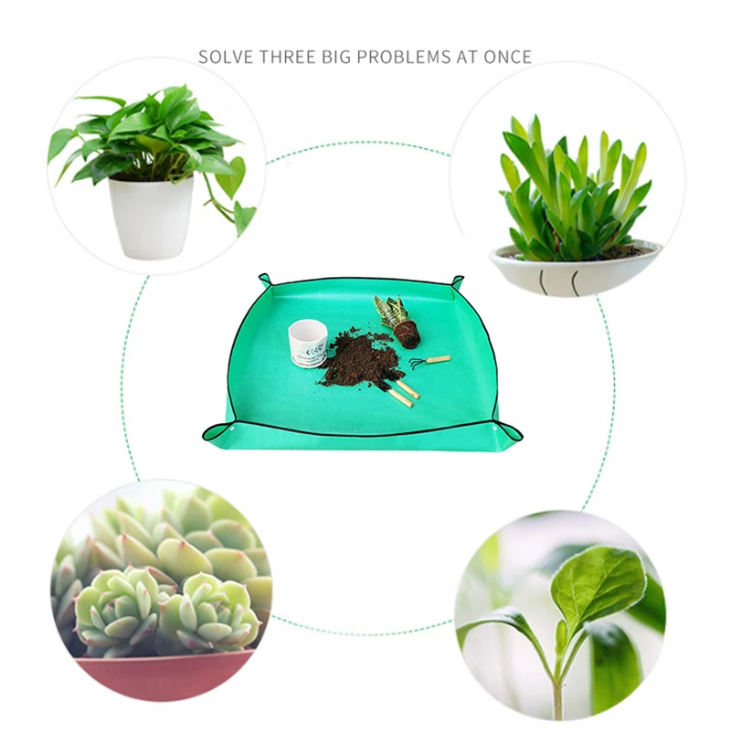 

Indoor Gardening Soil Replacement Mat Plant Potting Soil Plants Operation Flower Mats Waterproof Floor Mats Home