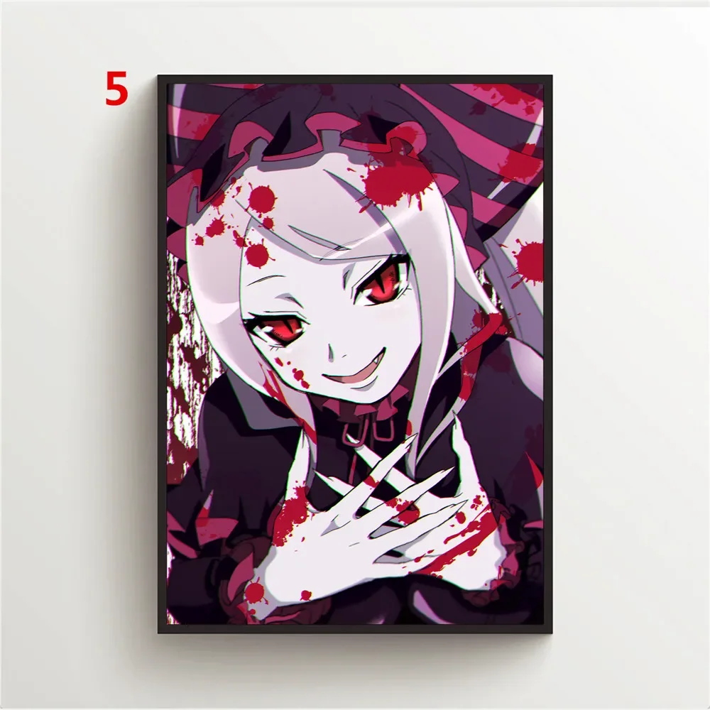 Overlord Shalltear Аниме Постер Холст Принт Настенное Искусство Современный Стиль Декор