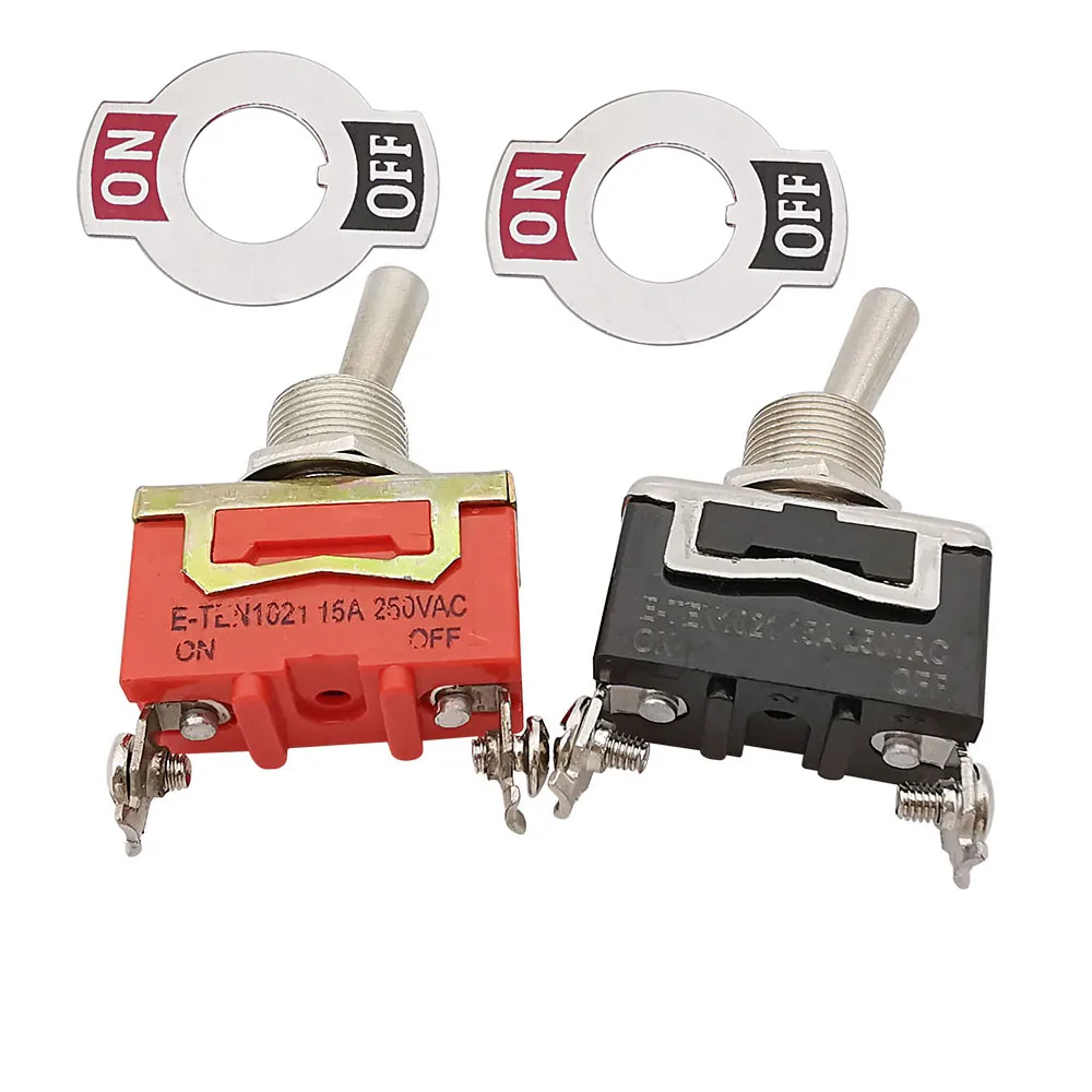 2 шт., Регулируемый переключатель, 2 положения, 15 А, 250 В, переключатели ВКЛ/ВЫКЛ