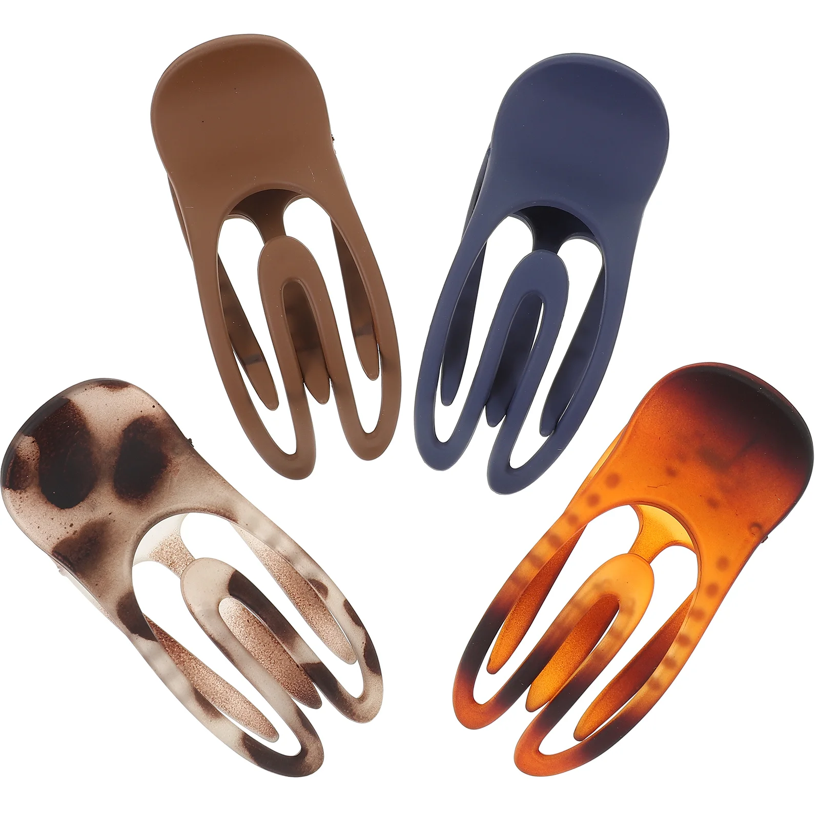 

Hair Claw Clip Clips Thick Plastic Large Creaseless Jaw French Pin Accessories Women