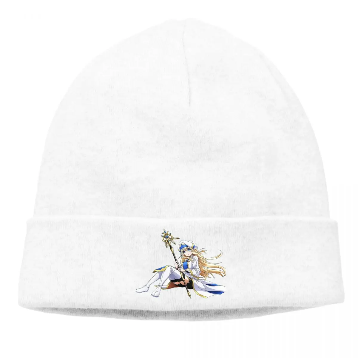 

Bonnet Goblin Slayer Priestess Majo High Elf Archer Anime Cycling Knit Hat Priestess Winter Warm Hip Hop Skullies Beanies Caps