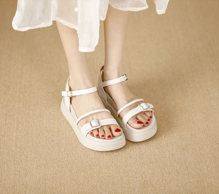 Новинка 2024 женская модная Высококачественная Белая обувь летняя и