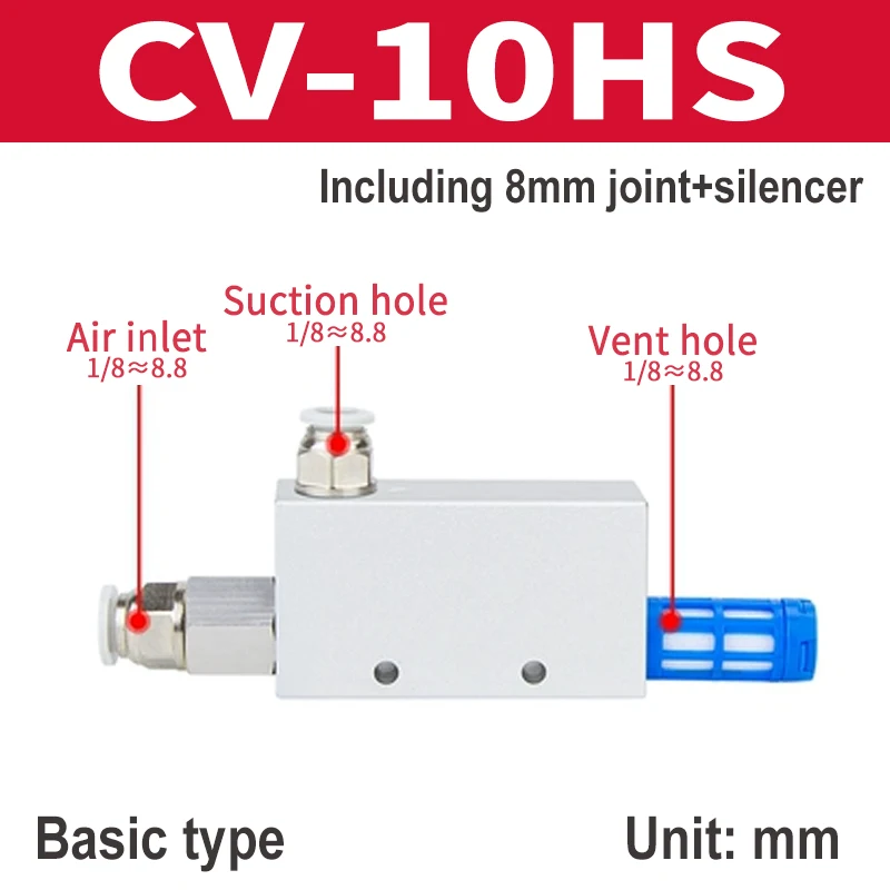 

Вакуумный генератор CV-10HS CV-15HS CV-20HS CV-25HS CV-30HS