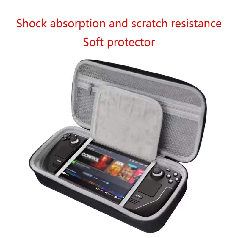 

Hard Shell Storage Bag for Valve Steam Deck Game Console Portable EVA Waterproof Travel Case Cover Pouch Accessories