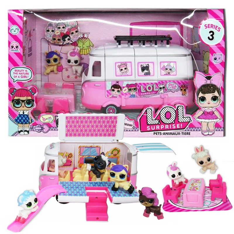 

LOL Surprise Dolls Original Anime Figures Car Airplane Toys Cartoon Lol Dolls Action Figure Kids Toys for Girls Birthday Gifts