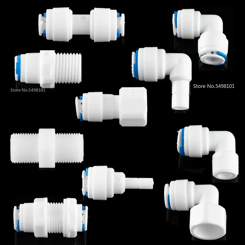 

OD Hose RO Water Straight Elbow Pipe Fitting Male Female Quick Connector