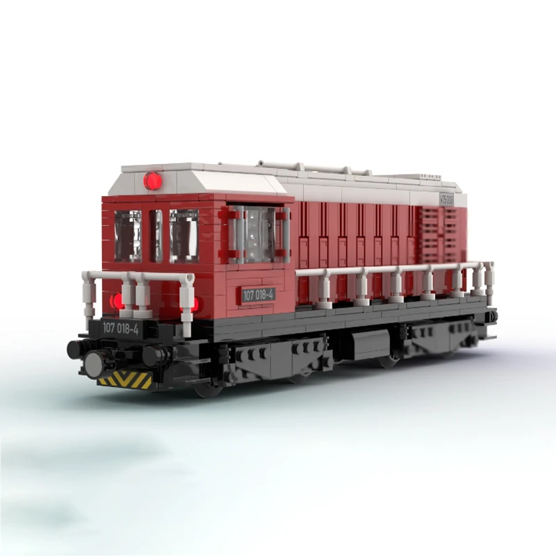 Фото Конструктор City Car Model MOC: Дизельный локомотив V75, модульная технология, развивающая игрушка для детей, подарок на праздник, набор для сборки №2