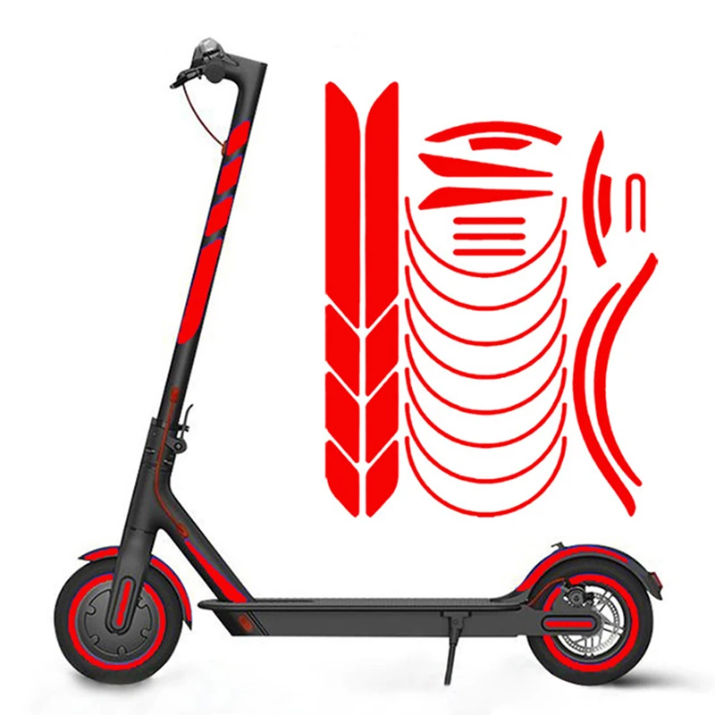 

Electric Scooter Wheel Hub Protective Reflective Sticker for Xiaomi M365 Pro 1S PRO 2 Night Safety Warning Cover