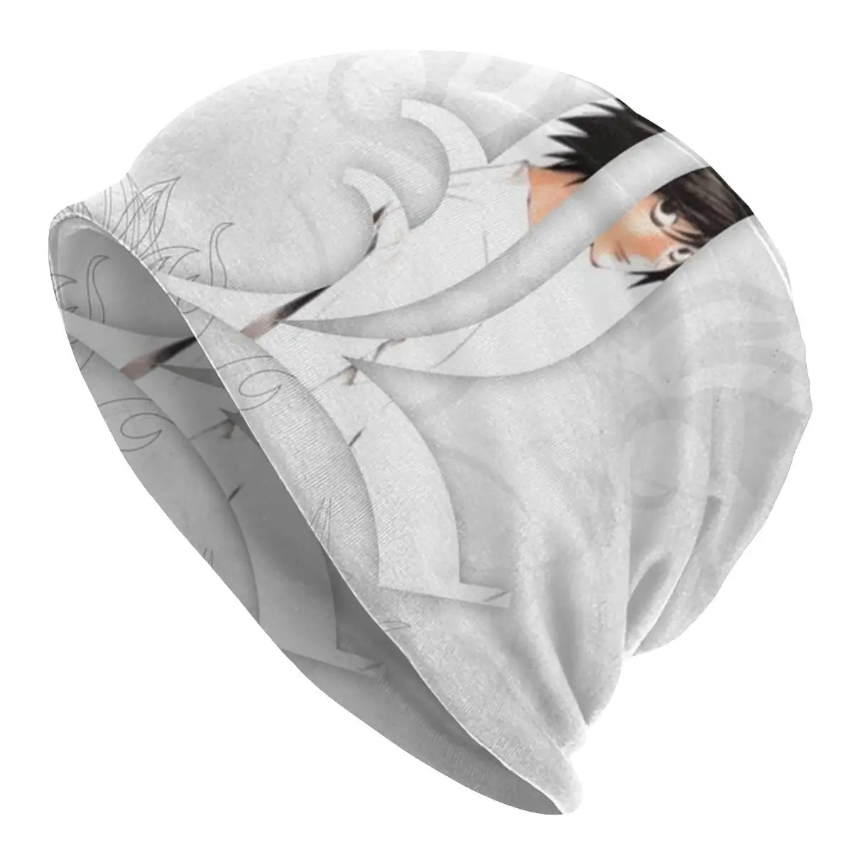 

Зимняя Теплая Вязаная Шапка чепчик унисекс, мужские и женские облегающие шапки «Death Note L» Lawliet, уличные облегающие шапки, Шапка-бини с аниме д...