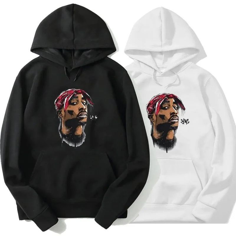 

Rapper Tupac Amaru Shakur Hoodie Sweatshirt Music 2pac Print PulloverS Girl Hoodies Men Women Fashion Tracksuit Kids Boy Clothes