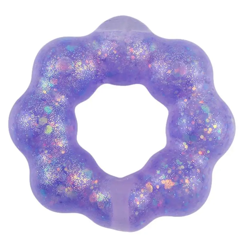 Donut Squeeze Stress Ball Rainbow Donut Stress Balls Toy Fake Donuts Slow Rising Donut Toys TPR Slow Rising Donut Toys Fun