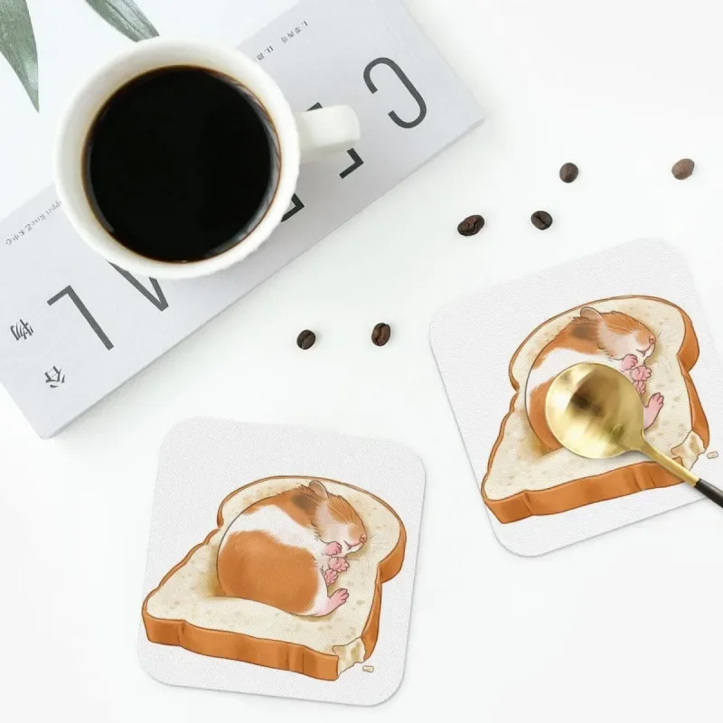 

Nap Coasters Kitchen Placemats Waterproof Insulation Cup Coffee Mats For Decor Home Tableware Pads Set of 4