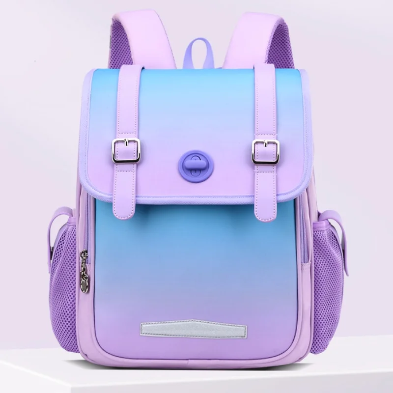 Primary Students Children Royal Blue British Style Simple Backpacks New Girl Boy Student Large Capacity Reflective School Bags