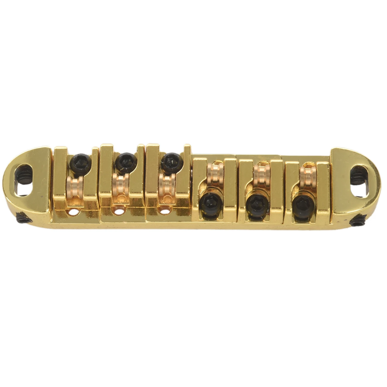 

Латунный ролик регулируемое седло Tune-O-Matic из цинкового сплава и латунный ролик мост для Lp электрической гитары