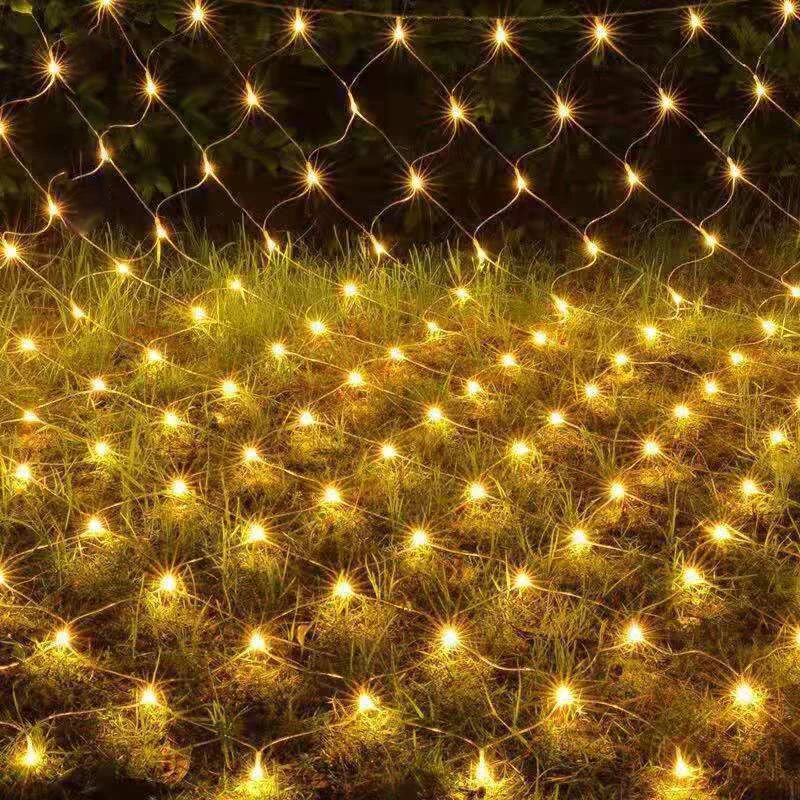 

Star Lighting Strings Solar Light Fishing Net Lights Waterproof Outdoor Christmas Lights Decor Bushes Garden Party Xmas Tree