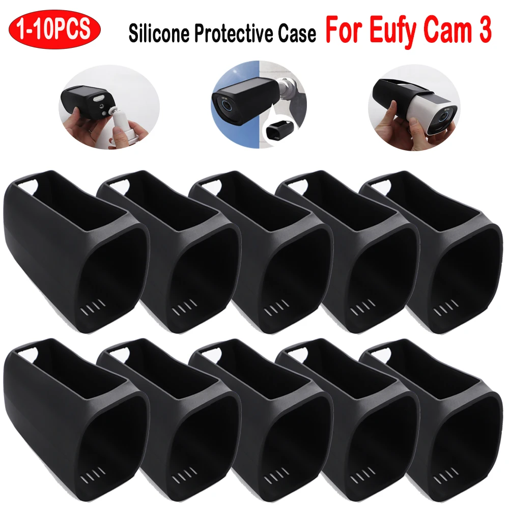 

1-10PCS Camera Protective Case for Eufy Cam 3 UV-proof Monitor Camera Protector Cover Waterproof Wireless Security Camera Sleeve