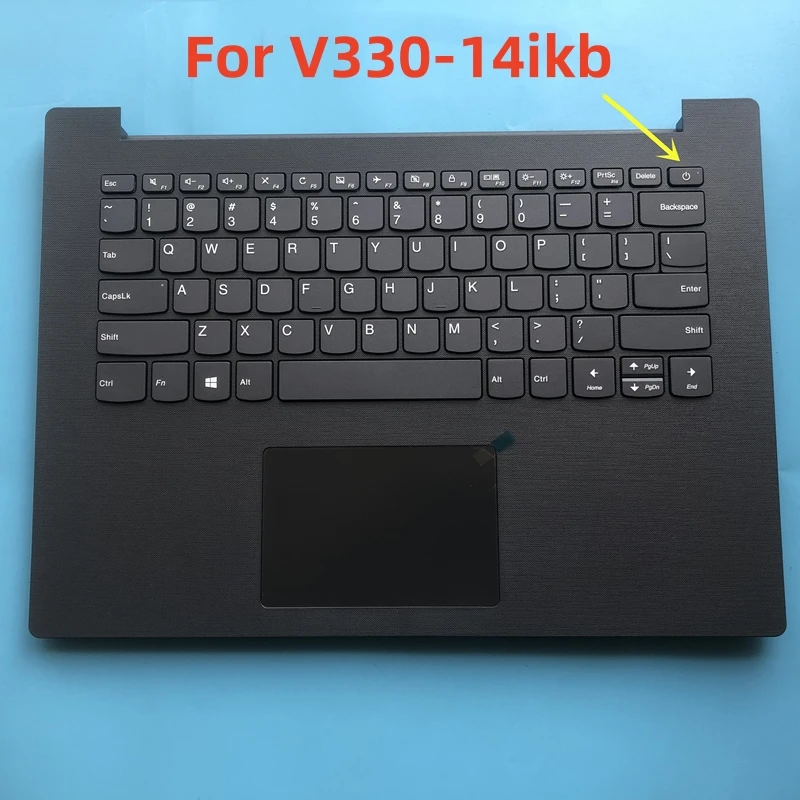 New original V330-14ikb black without fingerprint hole C-case keyboard For laptop
