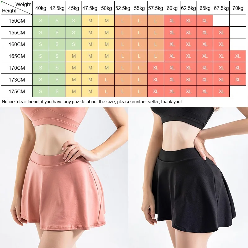 Cloud Hide Yoga Sports Skirt Safe Tennis Skirts Women Gym Golf Running Pantskirt SEXY XL Fitness Workout Pocket High Waist Skort images - 6