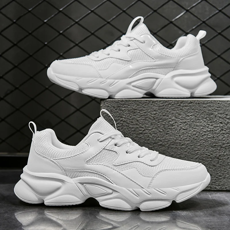 

Autumn Men And Women Sneakers Light Running Shoes Breathable Lace Up Casual Shoe Comfortable Non-slip Walking Sports Shoes
