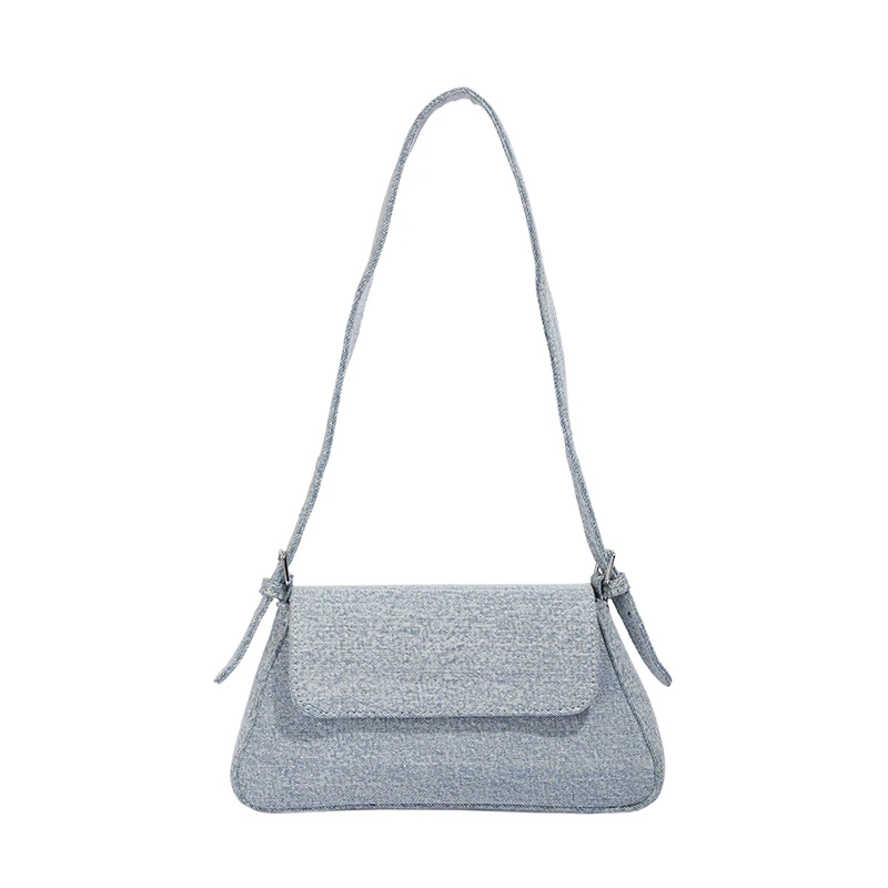 Small Denim Underarm Bags for Women 2023 New  Luxury Brand Small Armpit Bag Female Shoulder Side Bag Handbags