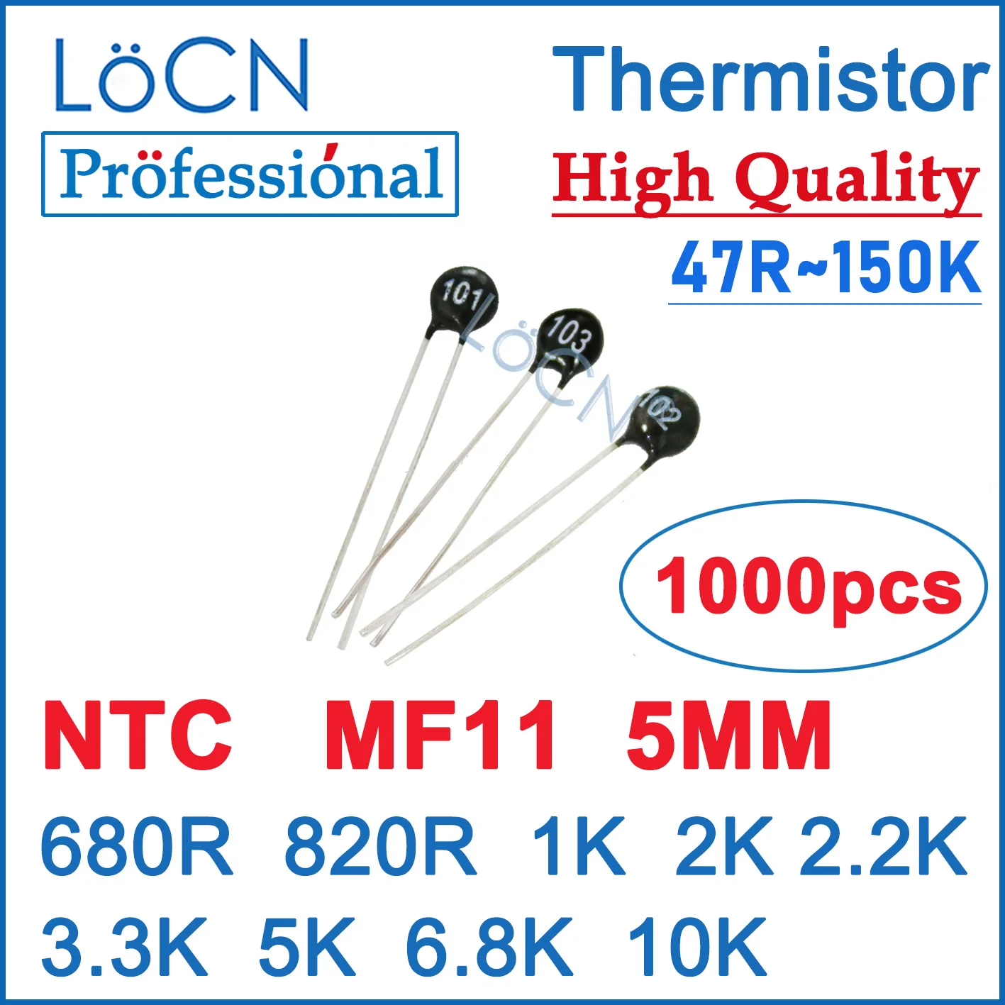 LoCN термисторный резистор NTC MF11 1000 шт.