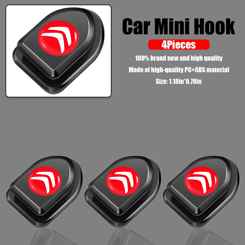 

Car Mini Hook Seat Back Concealed Hook Stickers for Citroen C1 C2 C3 C4 Grand C5 Saxo Jumper Cactus Picasso C4L DS3 Accessories