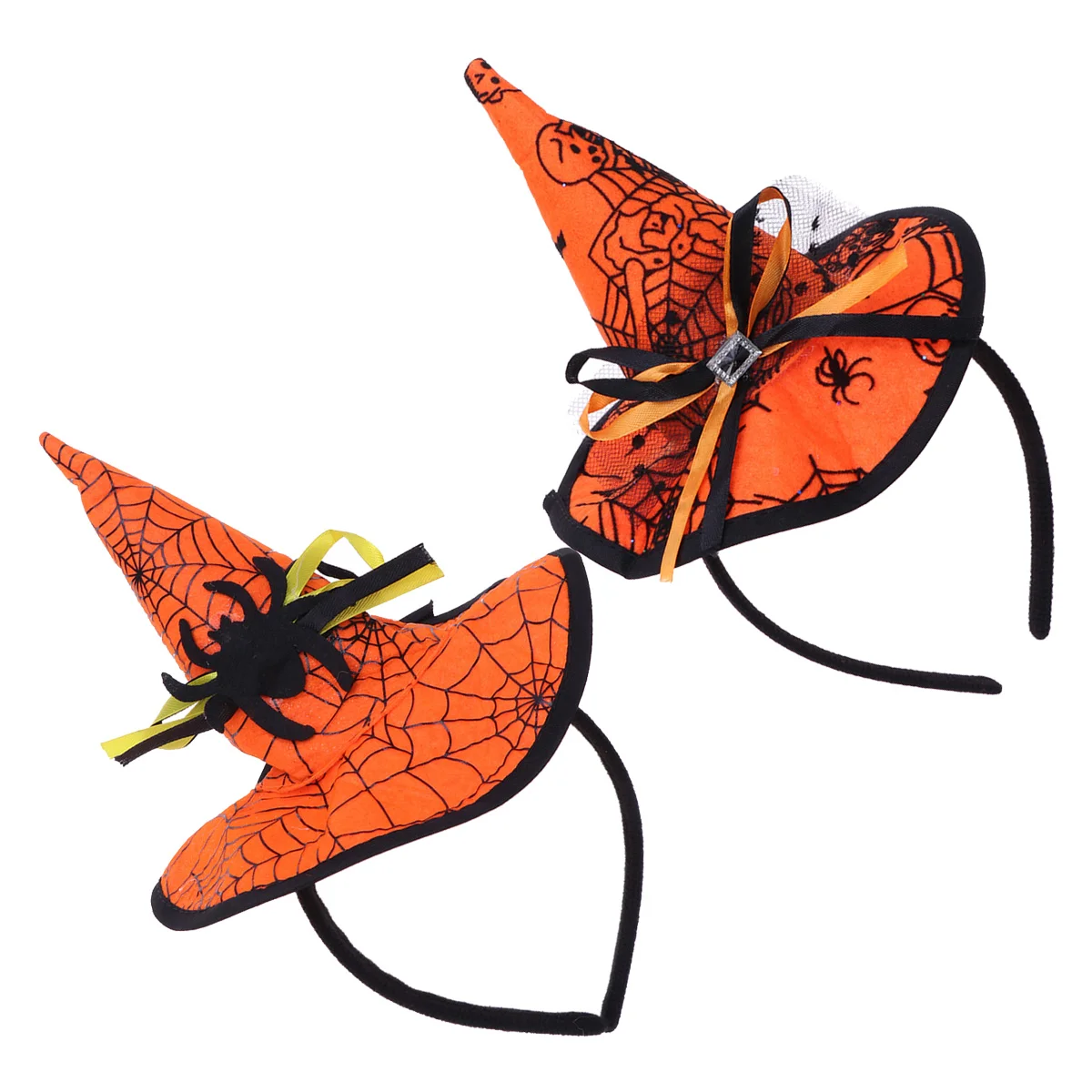 

2pc Funny Witch Hat Headband Hairhoop Witch Headwear for Adults