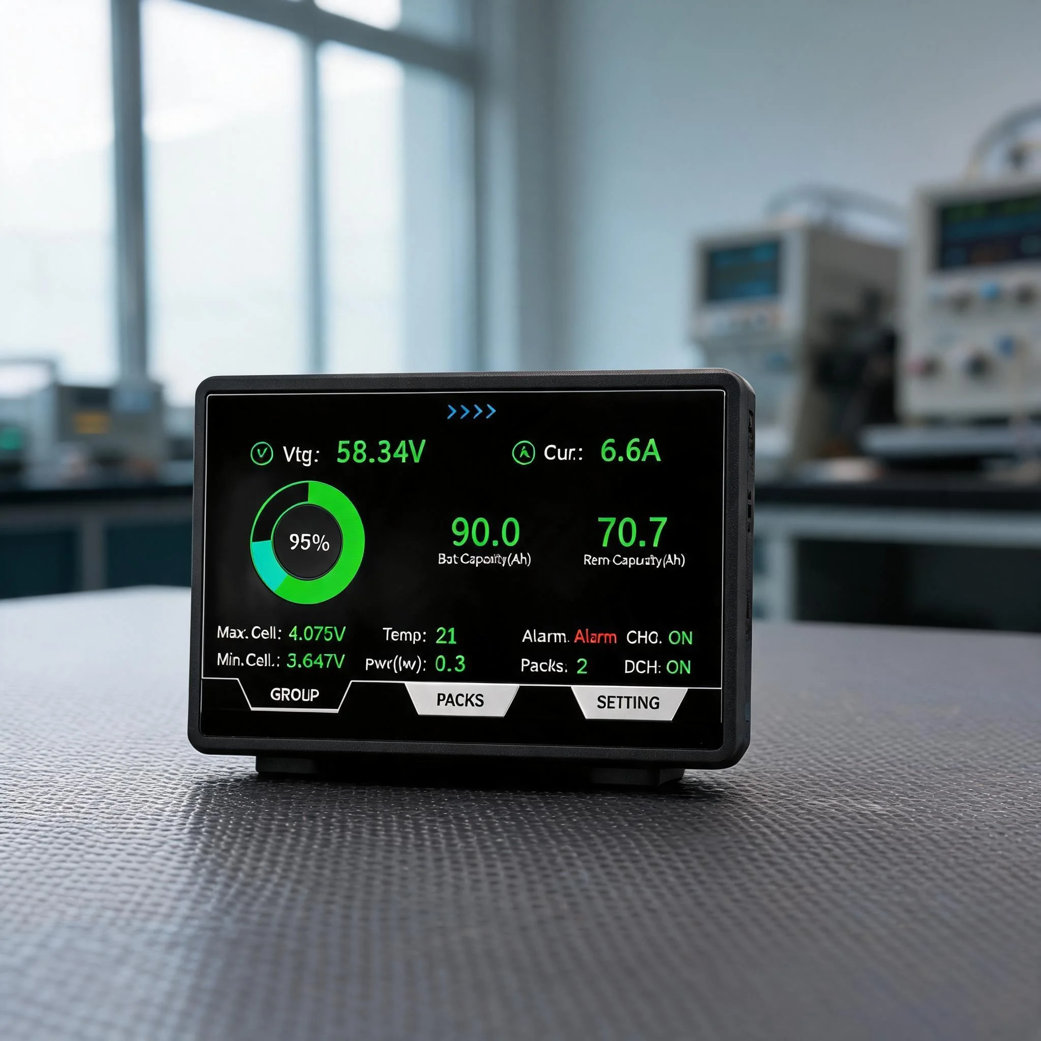 Фото 4,3-дюймовый TFT LCD-дисплей для управления батареями с поддержкой отображения данных в реальном времени №4