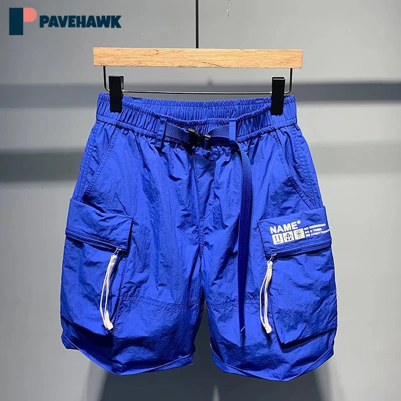 

Men's Shorts Loose New Summer Elastic Waist Large Pocket Outdoor Waterproof Quick Dry Casual Sports Straight Cargo Pants 2023