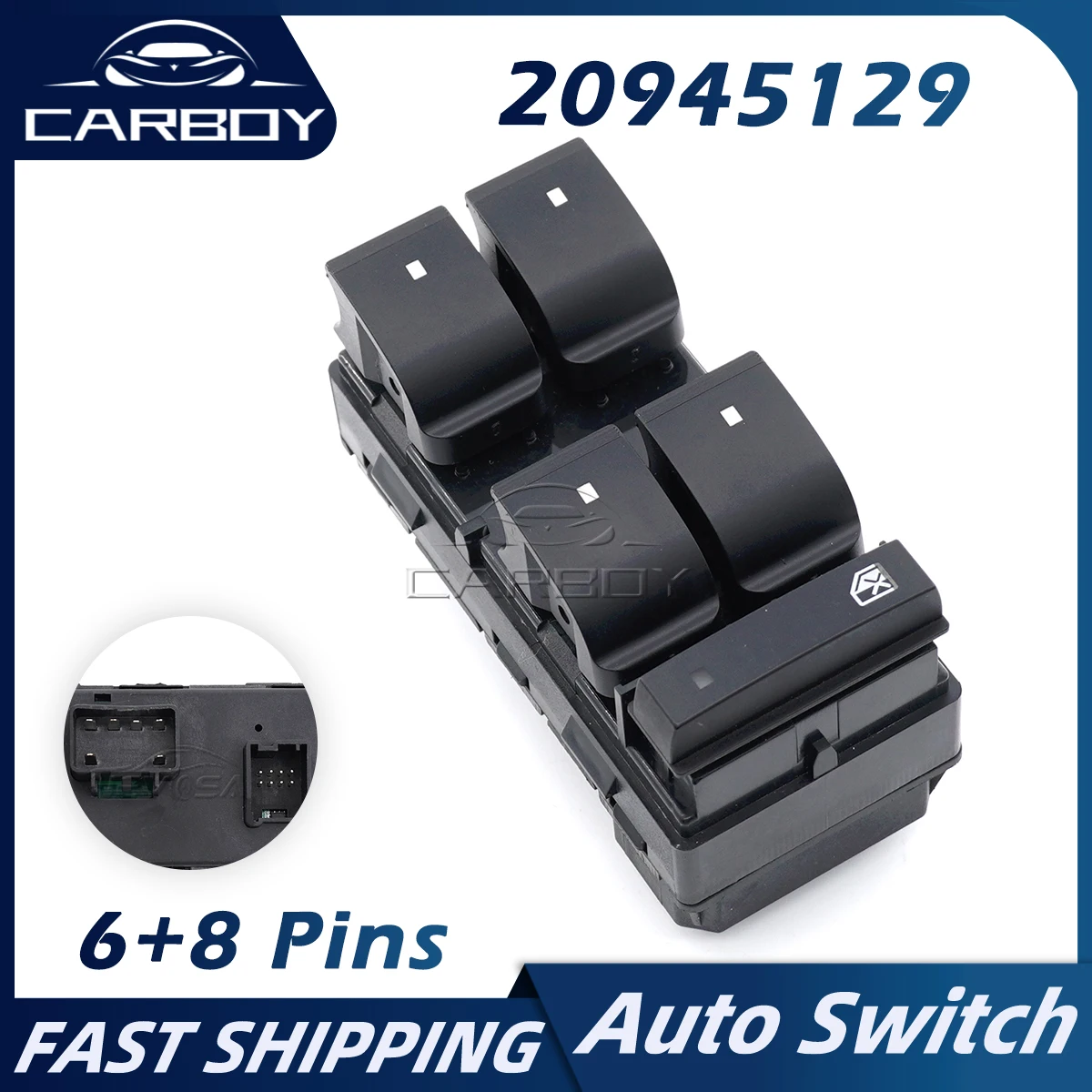 

20945129 25951963 Power Window Lifter Switch Door Window Glass Lock Button For Chevrolet Traverse HHR Silverado GMC Sierra Yukon