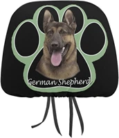 german shepherd dog paw funny cover for car seat headrest protector covers print interior accessories decorative