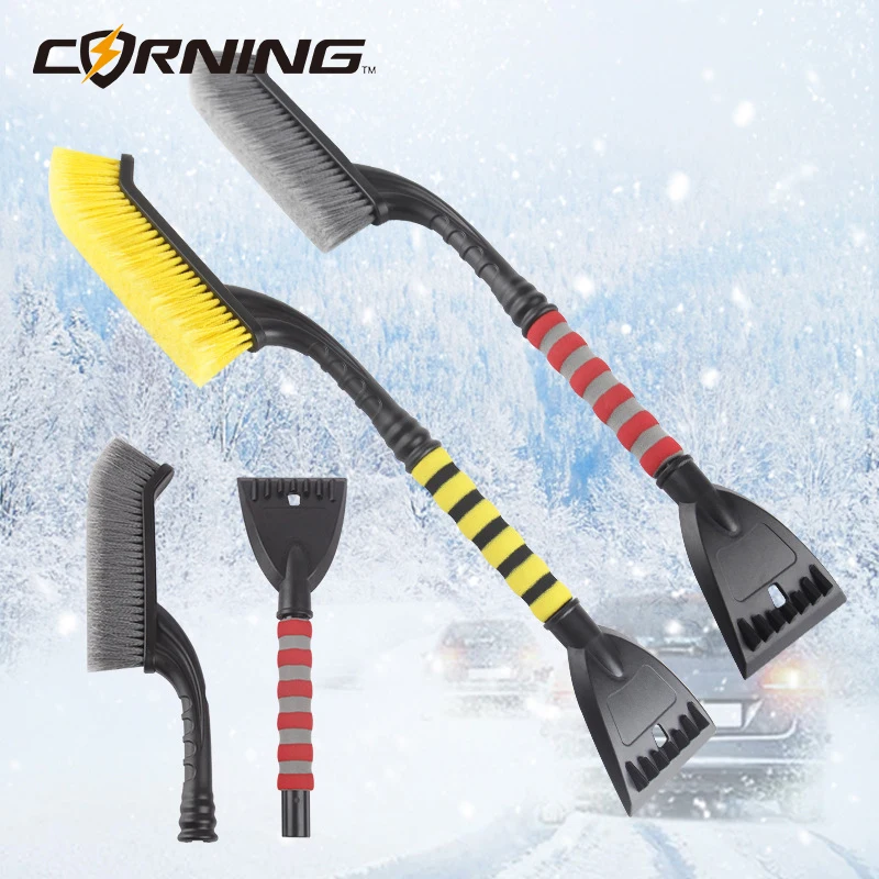 

Winter Car Windshield Ice Scraper Glass Snow Brush Extendable Multifunctional De-icing Snow Remover Tool Broom Wash Accessories