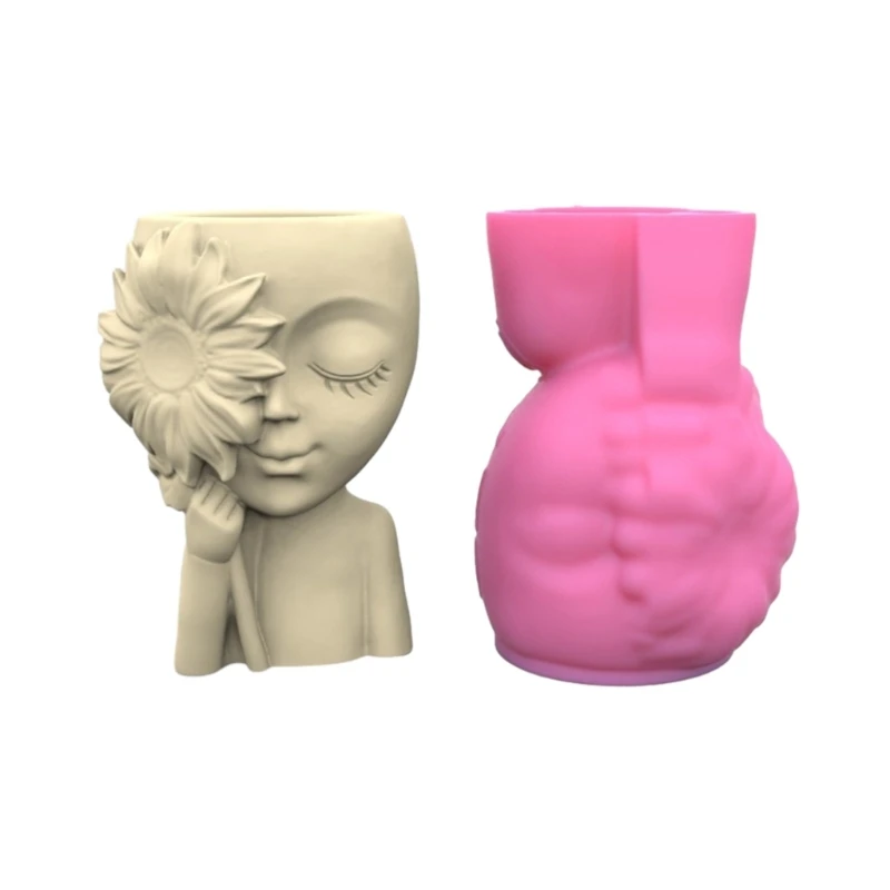 

Succulents Flower Pot Resin Silicone Mold Suitable for Diy Garden Flower Pot