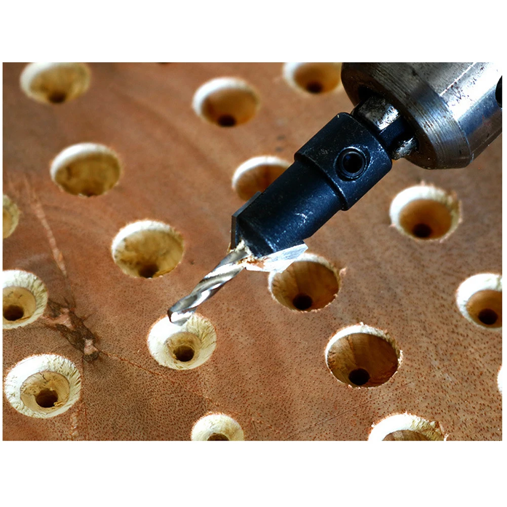 

1pc 1/4 Hex Hex Shank Countersink Drill Bit Step Drill Bit Countersink Router Bit Screw Extractor For Woodworking Drilling
