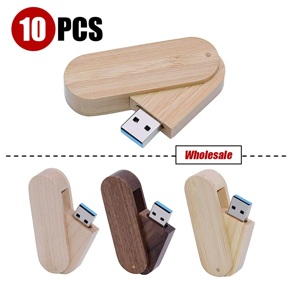 

USB-флеш-накопитель деревянный, 4/8/16/32/64/3,0 Гб, 10 шт.