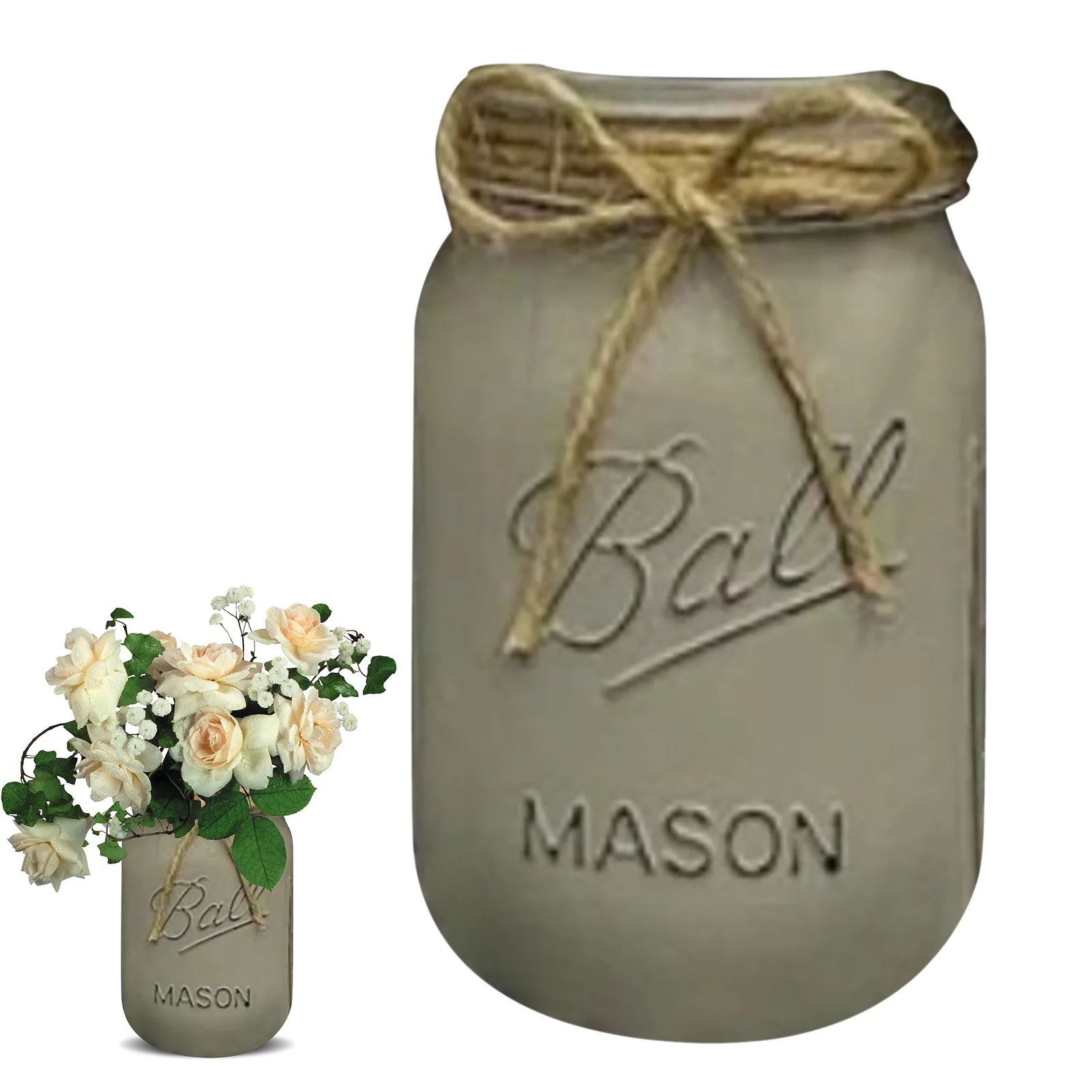 

Каменная банка, центральный столик, каменщик ручной работы, украшение для стола, для фермерской кухни, серый, синий, кухонный декор и аксессу...