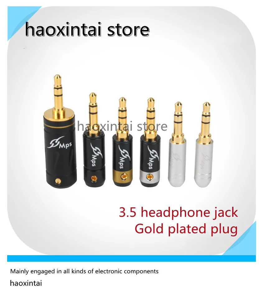 1pcs Original Taiwan MPS Eagle-6C black 6mm headphone plug hifi fever audio pair recording cable plug