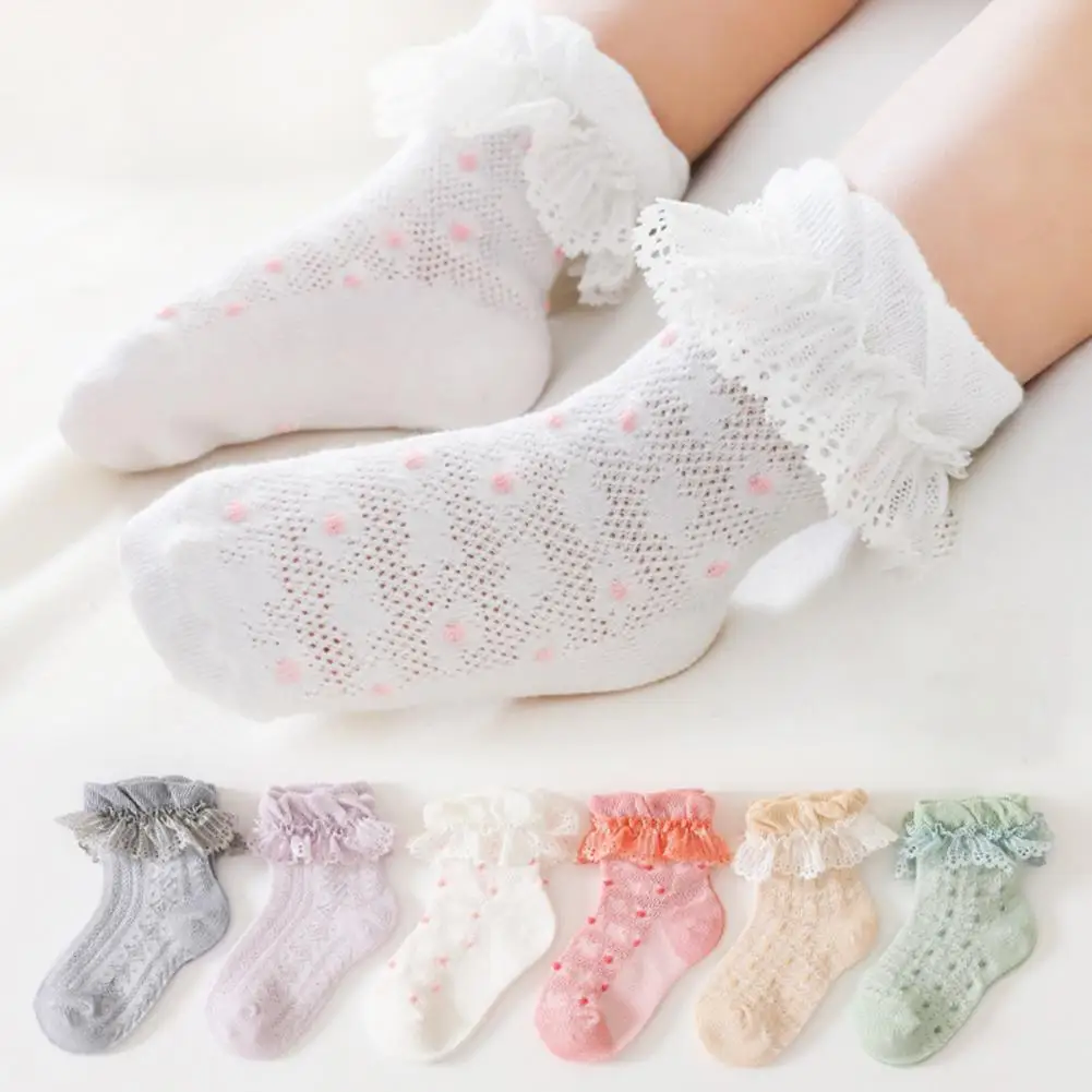 

1 Pair Useful Princess Sweet Girl Socks Foot Socks Washable Comfortable