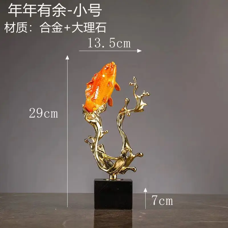 Каждый год больше чем новый богатое китайское украшение в виде рыбы кои для дома