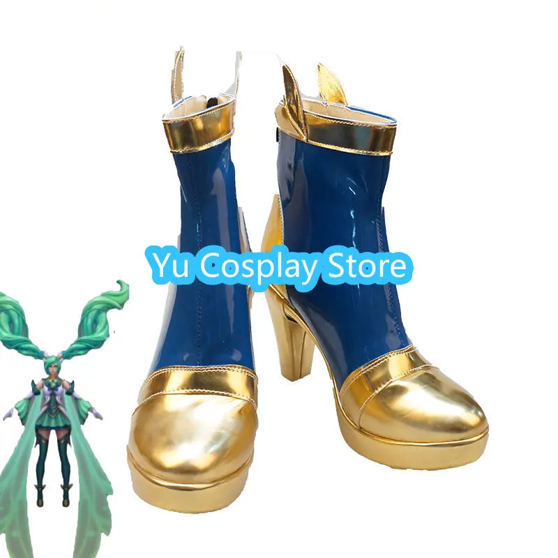 Обуви для косплея лол звезда Хранитель косплей ПУ обувь Хэллоуин Карнавальная