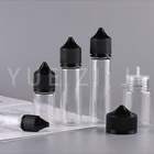 100 шт., прозрачные пластиковые бутылочки-капельницы для жидкости, 10153060120 мл