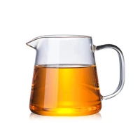 heat resisting clear glass tea pot fair cup cha hai handmade kung fu tea cups gongdao points tea ware with handle
