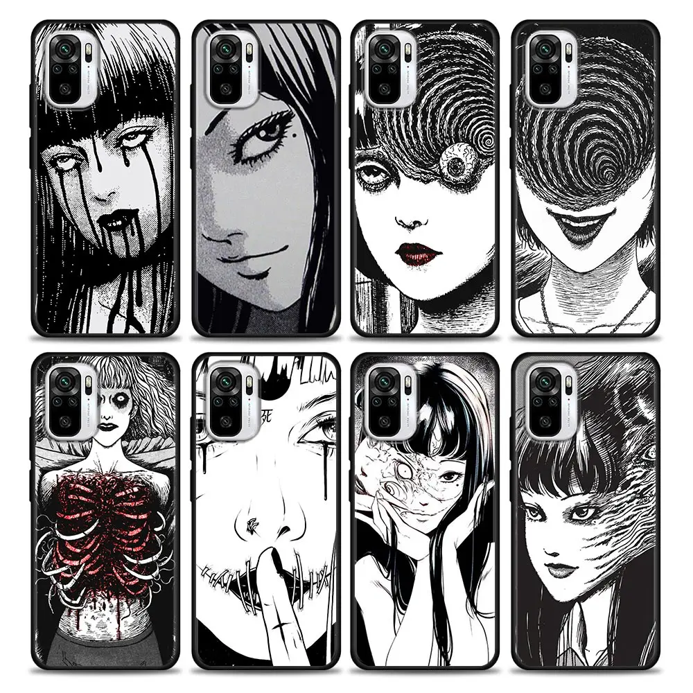 

Japanese Manga Horror Comic Tomie Silicone Phone Case For Xiaomi Redmi Note 9 9T 10 10s 11 11s 11E 8 7 Poco M3 M4 Pro Cover Case