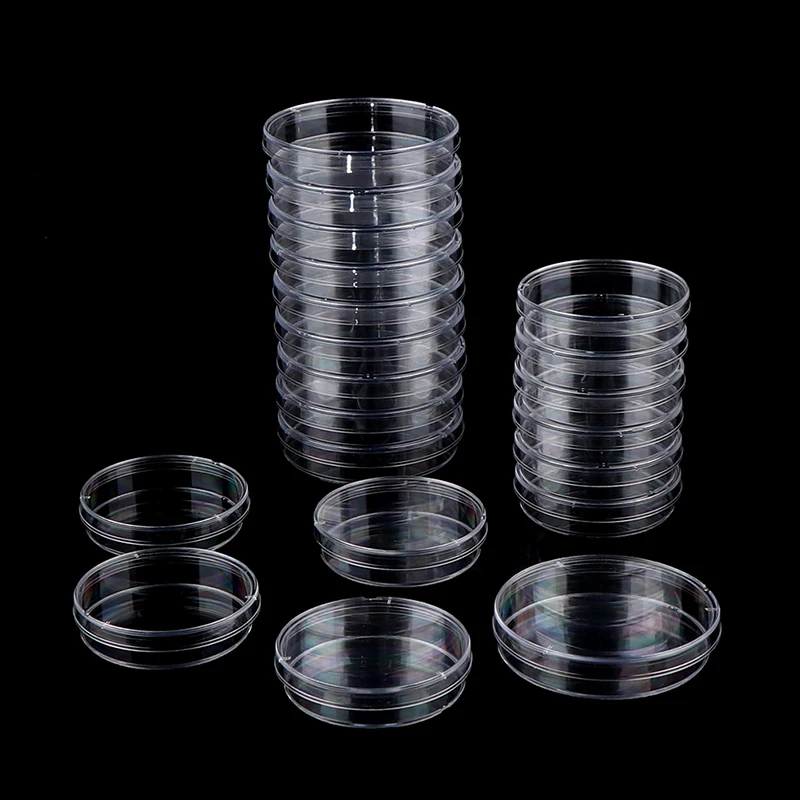 

10Pcs 70mm Polystyrene Sterile Petri Dishes Bacteria Culture Dish for Laboratory Medical Biological Scientific Lab Supplies