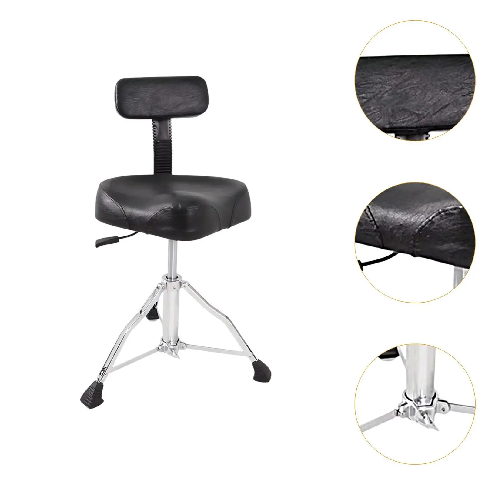 Толстый мягкий барабанный стул табурет-седло с двойной подкладкой регулируемая